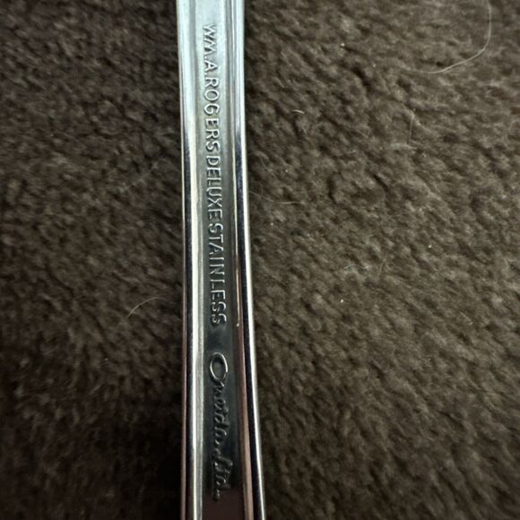 Oneida SUMMER MIST AUTUMN GLOW Cold Meat Serving Fork Wm A Rogers 8.5” - Picture 9 of 10